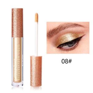 Miss Rose Dazzleshadow Liquid Eyeshadow 08 Metallic Gold Sparkle Glitter NEW